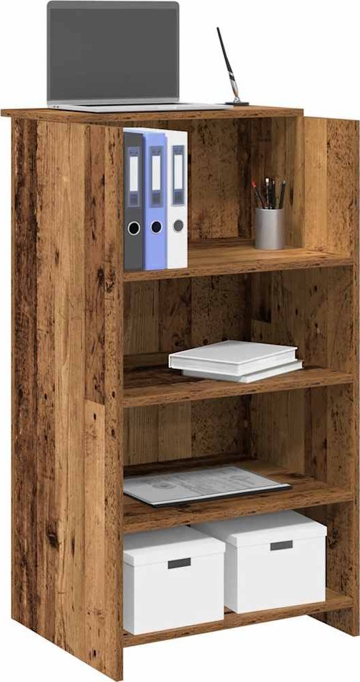 vidaXL Biurko recepcyjne Stare drewno 55x50x103,5 cm Drewno klejone 1