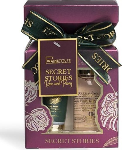 Rinkinys IDC Institute Secret Stories Duo: dušo želė, 50 ml + kūno losjonas, 30 ml 1