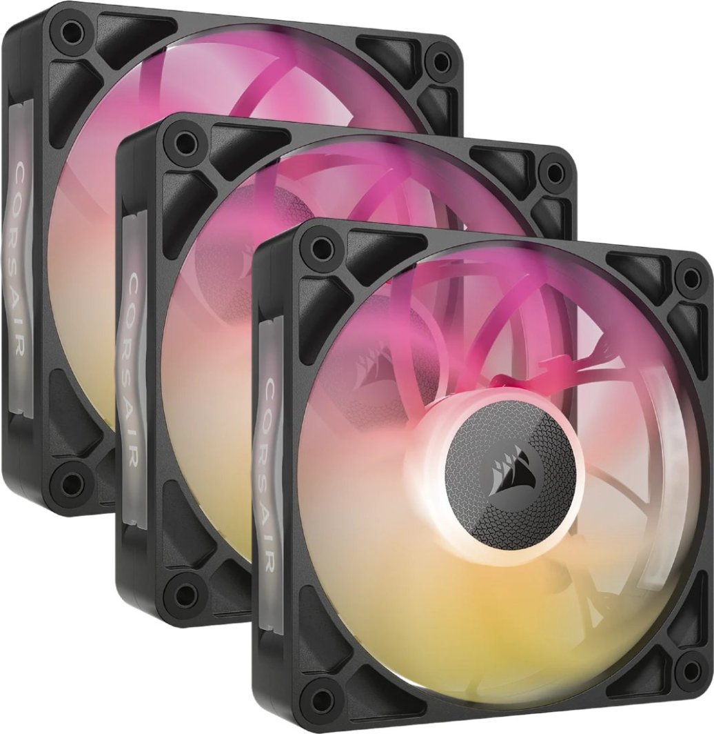 Wentylator Corsair iCUE LINK RX120 MAX RGB 3-pack + Hub (CO-9051034-WW) 1