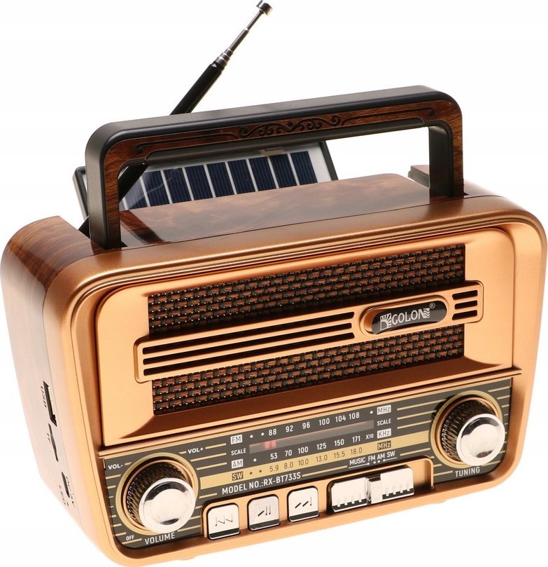 Radio RETRO Kuchenne Przenośne Głośnik TF MP3 USB Solar BLUETOOTH 4231 1