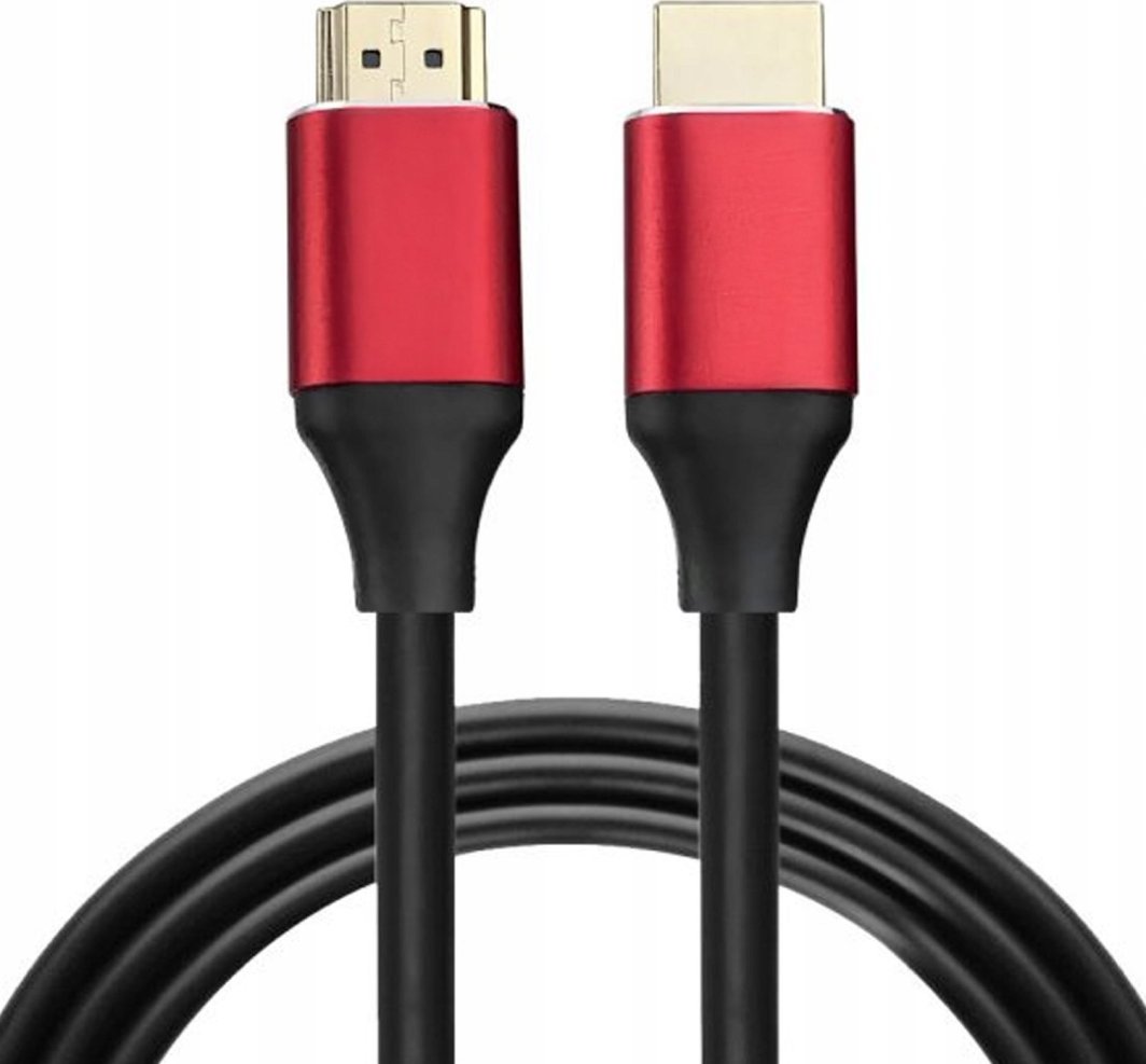 Kabel HDMI do HDMI 2.1 8K / 60Hz 4K / 120Hz (Złącze, Przewód, Mocny, 5m) 1