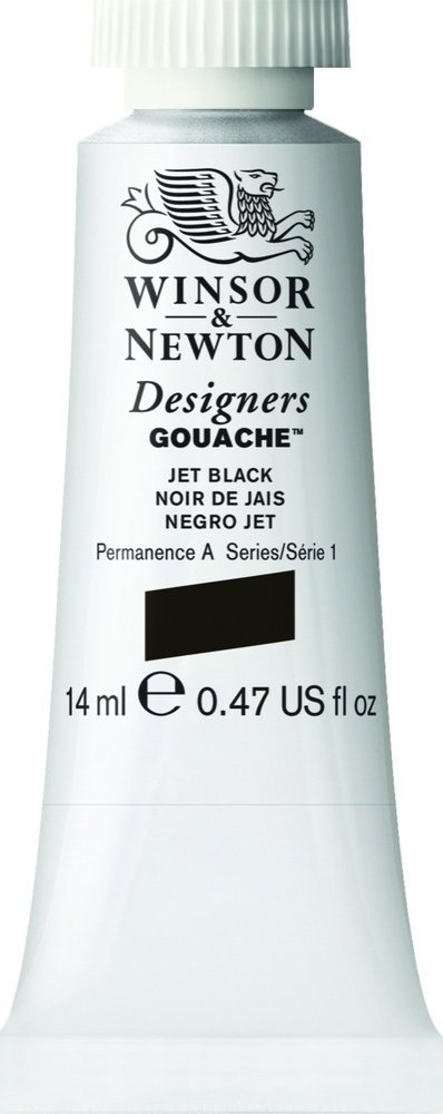 Designers Gouache 14ml Jet Black 335 1