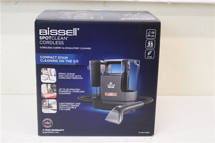 SALE OUT. Bissell SpotClean Cordless EU, Carpet and Upholstery Cleaner | Bissell | SpotClean EU, Carpet and Upholstery Cleaner | 3681N | Cordless operating | Washing function | 25.9 V | Operating time (max) 35 min | Black | Warranty 24 month(s) | DAMAGED 1