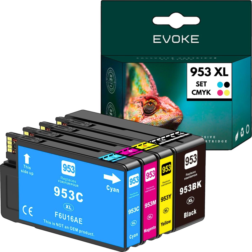 Cartuse imprimanta HP 953 XL SET, 2350 pagini negru, 2160 pagini cyan rosu galben, cerneala compatibil cu Officejet Pro 7720, 7730, 7740, 8210, 8218, 8700, 8710, 8715, 8720, 8725, 8730, 8740 1
