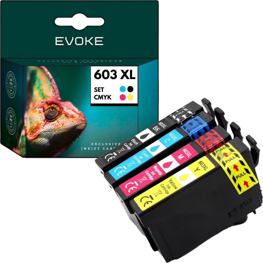 4x Tusz do drukarki Epson 603 XL | czarny + zestaw kolorów | 603XL 1