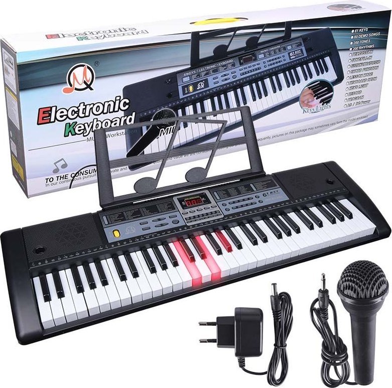 MQ 6136L KEYBOARD organy z mikrofonem dla dzieci 1