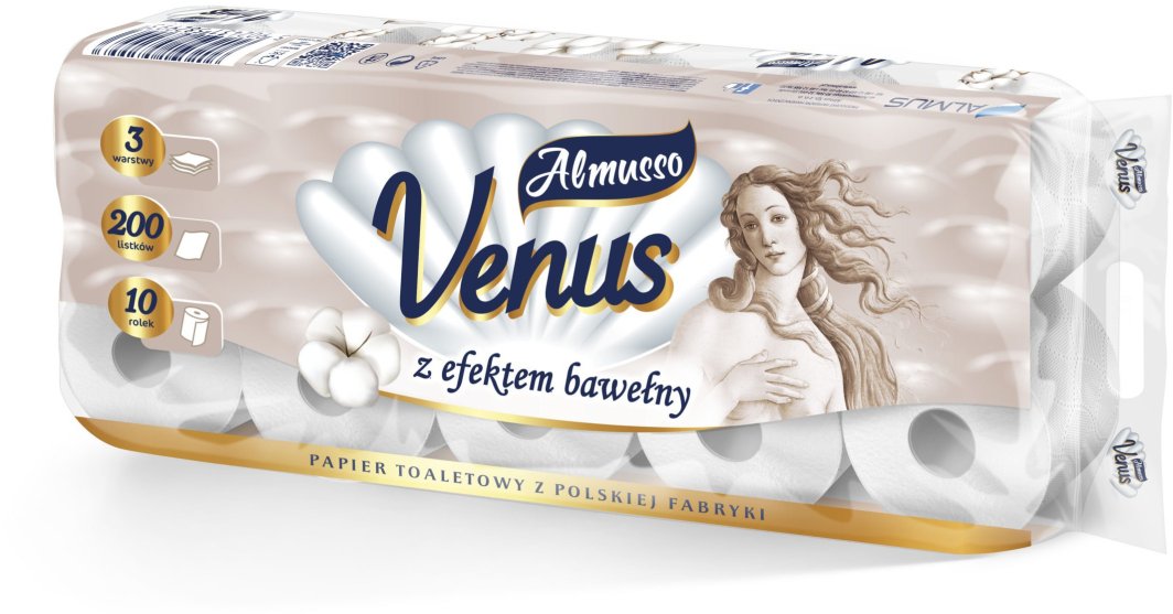 Almusso Venus, Papier toaletowy 3-warstwowy, 10 rolek 1