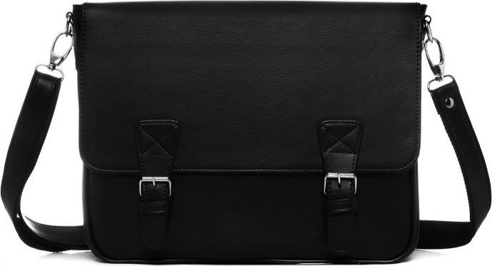 CZARNA LISTONOSZKA MĘSKA TORBA NA RAMIĘ SOLOME MERLO 1