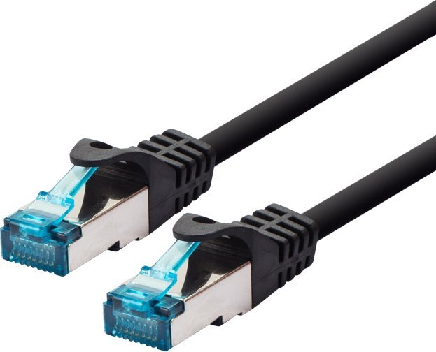 LOGON TCR55SS003BL kabel sieciowy Czarny 0,3 m Cat5e F/UTP (FTP)