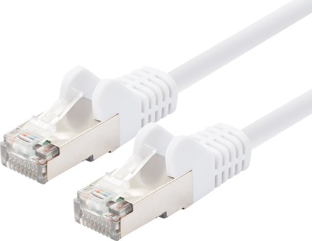 LOGON TCR55SS005W kabel sieciowy Biały 0,5 m Cat5e F/UTP (FTP)