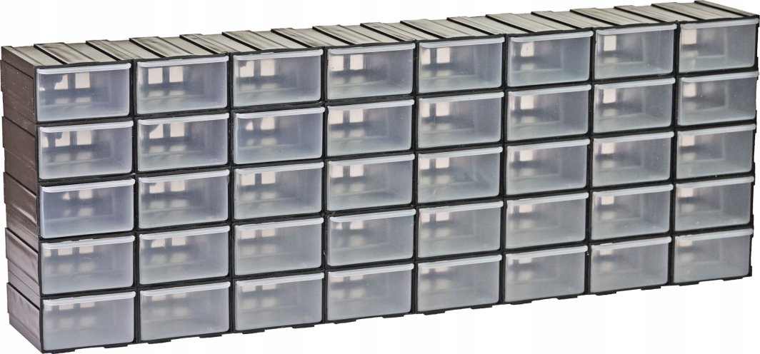 40 szt. Pojemniki szufladki organizer warsztatowy Regał na śrubki 1