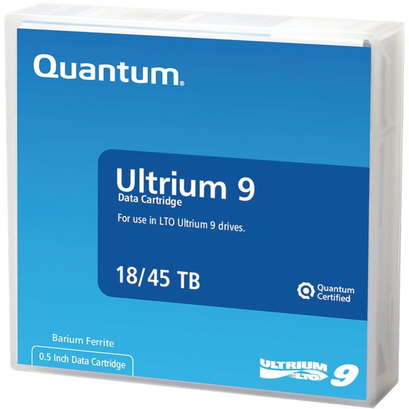 QUANTUM LTO 9 18TB/45TB Ultrium mit Strichcodeetikett,grün 1