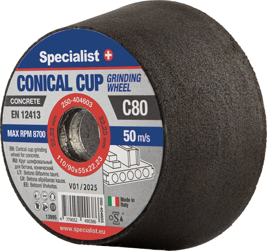 SPECIALIST+ concrete grinder. cup C80, 110/90x55x22.23 mm 1