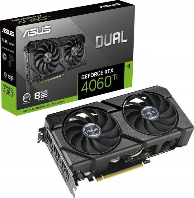 Karta graficzna Asus Dual GeForce RTX 4060 Ti EVO 8GB GDDR6 (DUAL-RTX4060TI-8G-EVO) 1