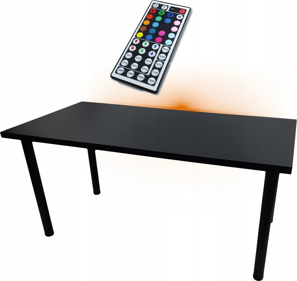 BIURKO GAMINGOWE CZARNE 120x60x36 LED PRODUCENT 1