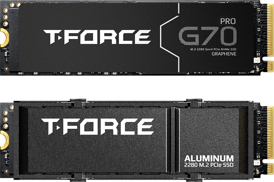 Dysk SSD TeamGroup Dysk SSD T-FORCE G70 Pro 1TB M.2 PCIe NVMe Gen4 x4 (7400/5500) SLC HS 1
