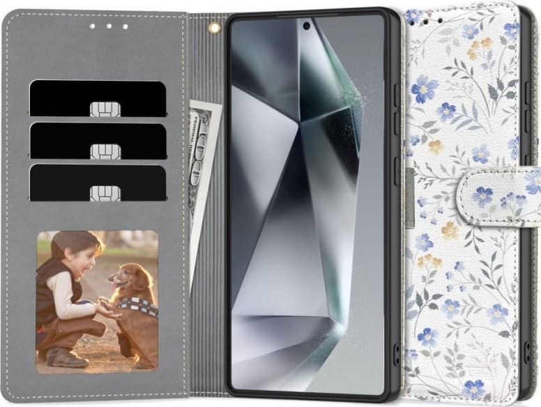 TECH-PROTECT WALLET GALAXY S25 ULTRA SPRING FLOWERS