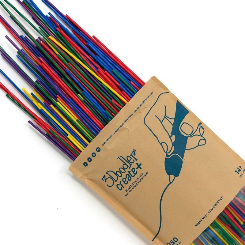 Długopis 3D 3Doodler CREATE FILAMENT PLA 5 COLORS PL-MIX2-250, 250 pc(s), 2 g 1