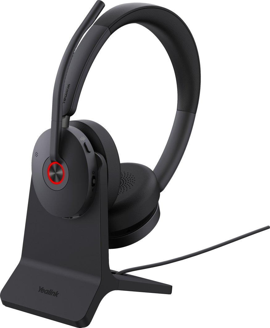 Yealink BH74 + Stand Teams USB-C/A Zestaw słuchawkowy Bezprzewodowy Opaska na głowę Biuro/centrum telefoniczne USB Type-C / USB Type-A Bluetooth Podstawka do ładowania Czarny 1