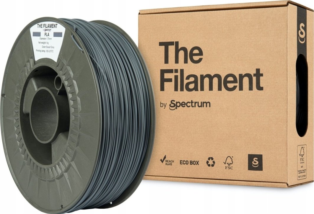 The Filament 3D filament, PLA, 1,75mm, 1000g, TF-24002, basalt grey