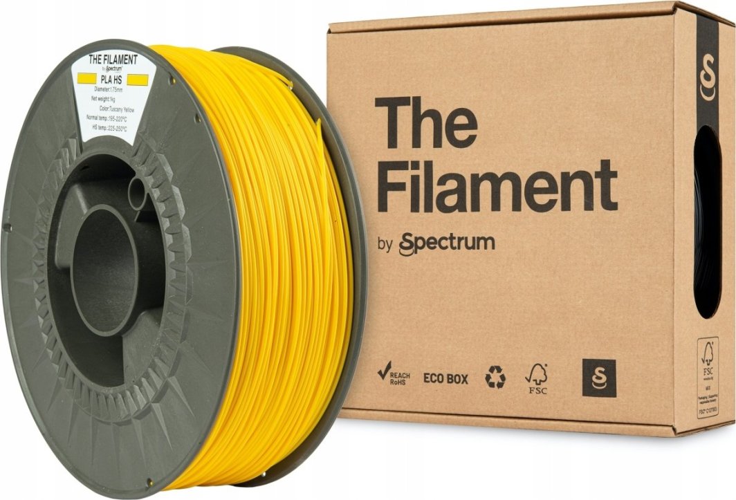 The Filament 3D filament, PLA HS, 1,75mm, 1000g, TF-24036,  tuscany yellow