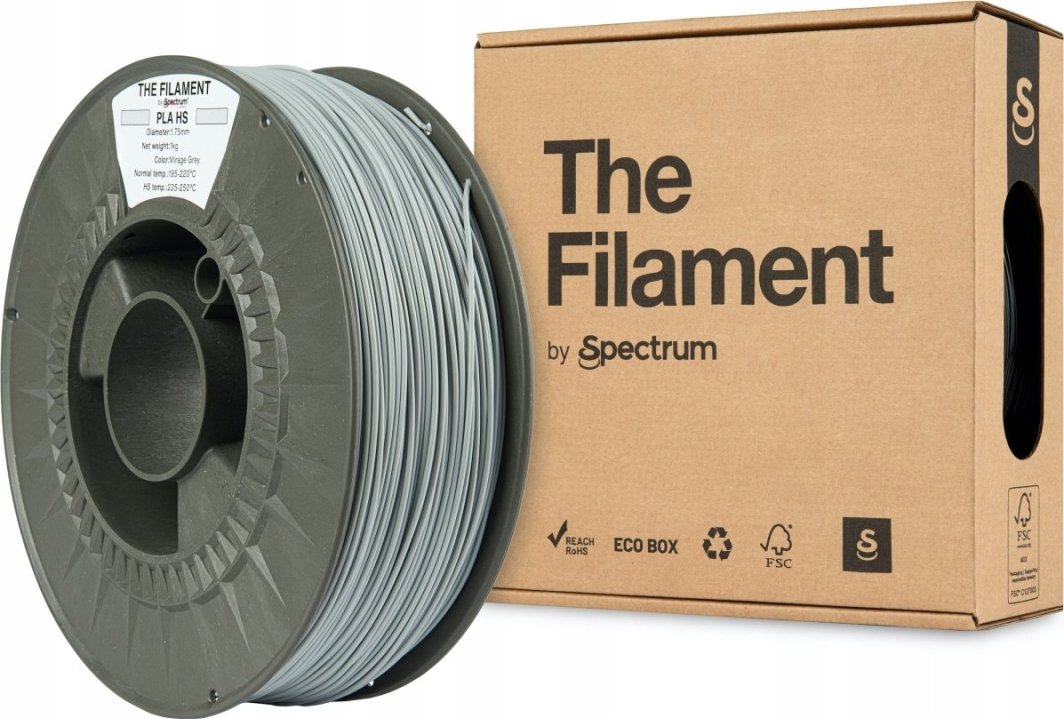 The Filament 3D filament, PLA HS, 1,75mm, 1000g, TF-24032,  mirage grey