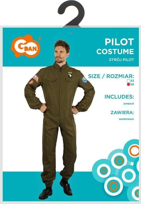 Strój dla dorosłych Pilot kombinezon rozm.56 1