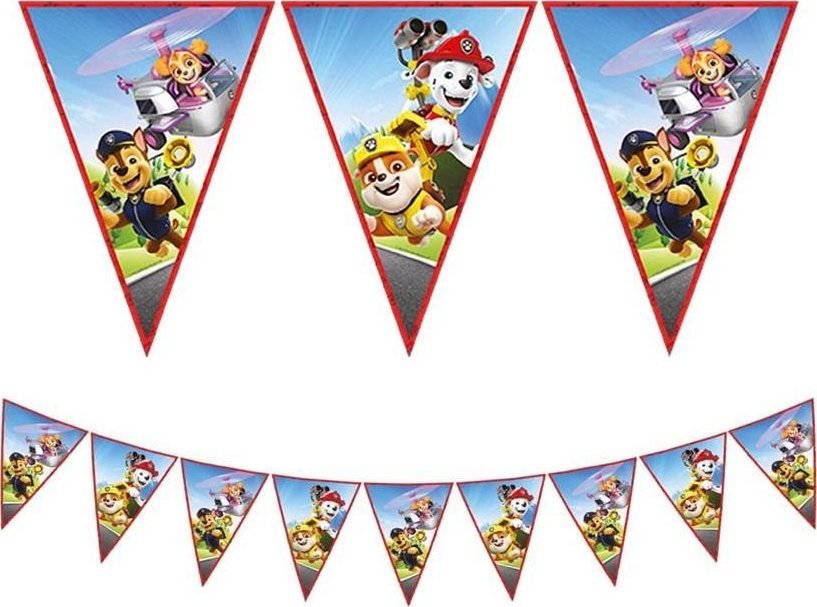 Banner Paw Patrol Rescue Heroes flagi 9szt 1