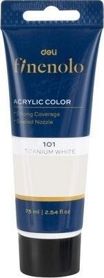 Farba akrylowa Finenolo 75ml biała DELI 1