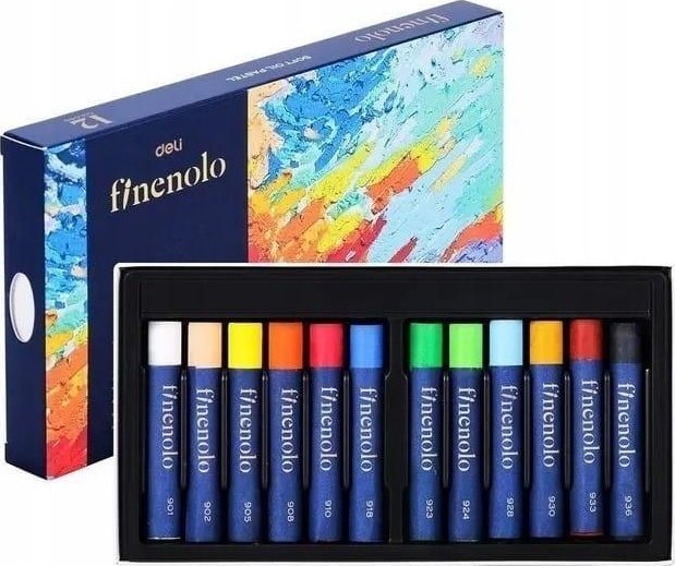 Pastele olejne Finenolo 12 kolorów DELI 1