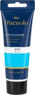 Farba akrylowa Finenolo 75ml niebieska DELI 1