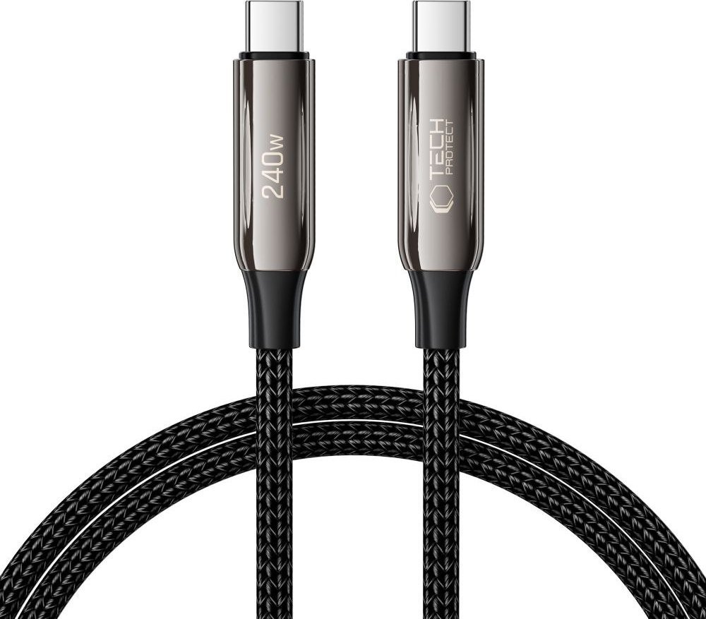 Kabel USB Tech-Protect USB-C - USB-C 1 m Czarny (5906302370603) 1