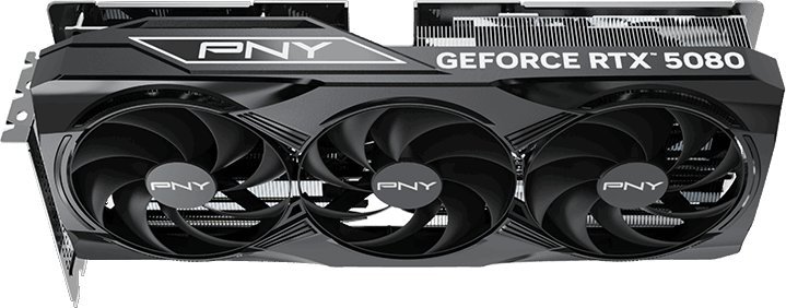 テヨン RTX5080 PNY GeForce RTX 5080 Triple Fan Overclocked 16GB GDDR7 DLSS4