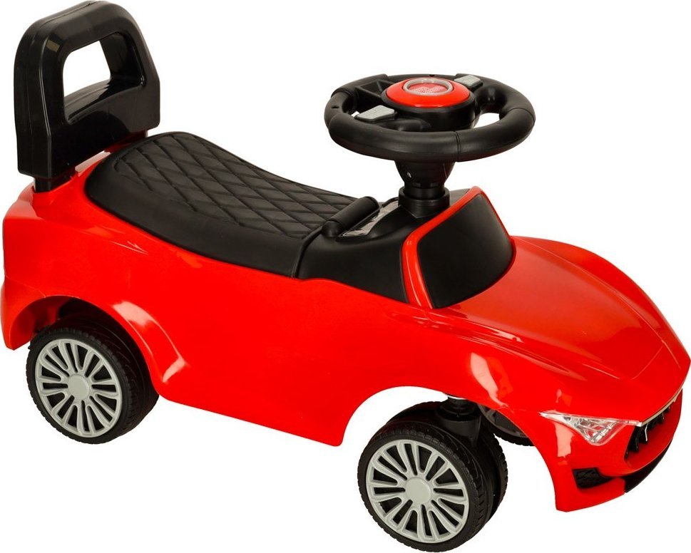 Jeździk pchacz samochód z dźwiękiem i światłami czerwony 1
