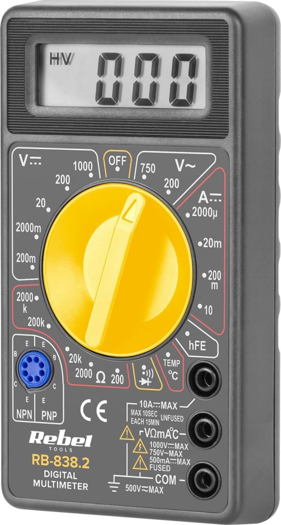 Miernik uniwersalny REBEL RB838  v.2 1