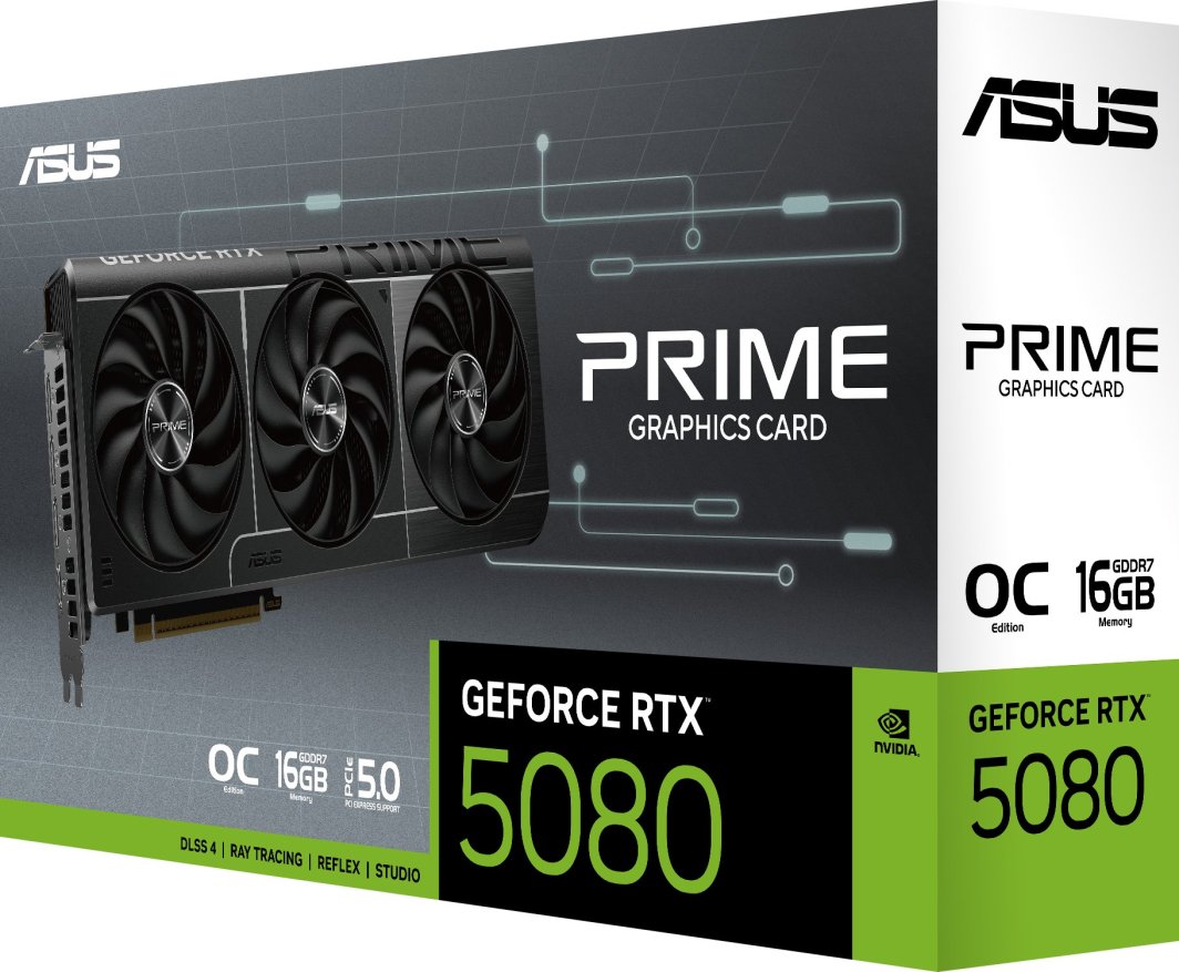 ASUS PRIME-RTX5080-16G 【新品】 Asus Prime GeForce RTX 5080 OC 16GB GDDR7 DLSS4 (PRIME