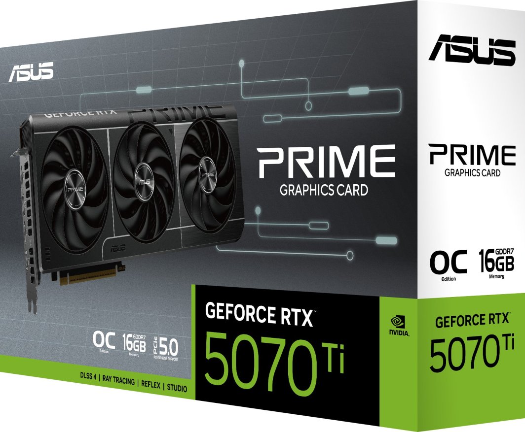 Asus Prime GeForce RTX 5070 Ti OC 16GB GDDR7 DLSS4 (PRIME