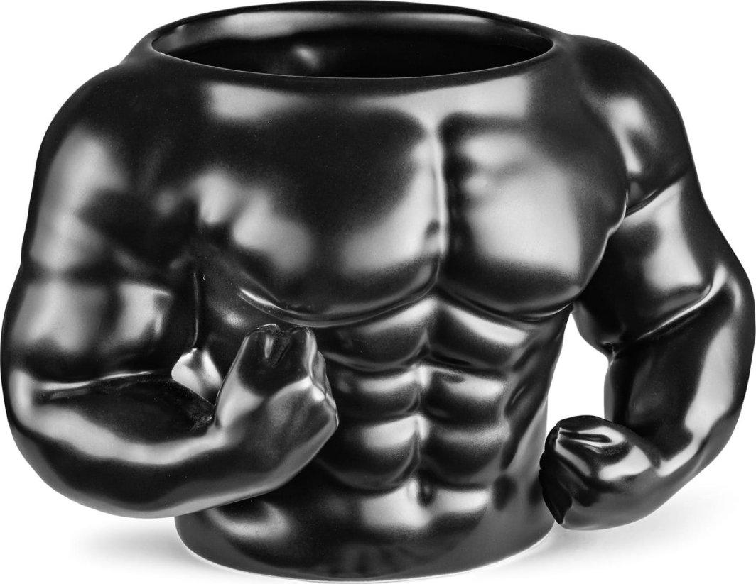 Muskularny kubek - CZARNY 1