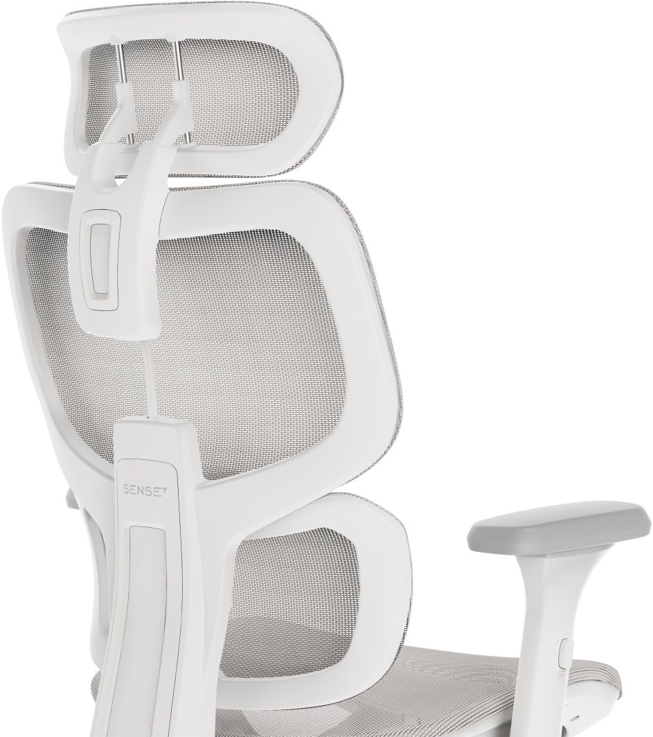 SENSE7 Fotel biurowy SENSE7 NOBU light gray - Krzesło