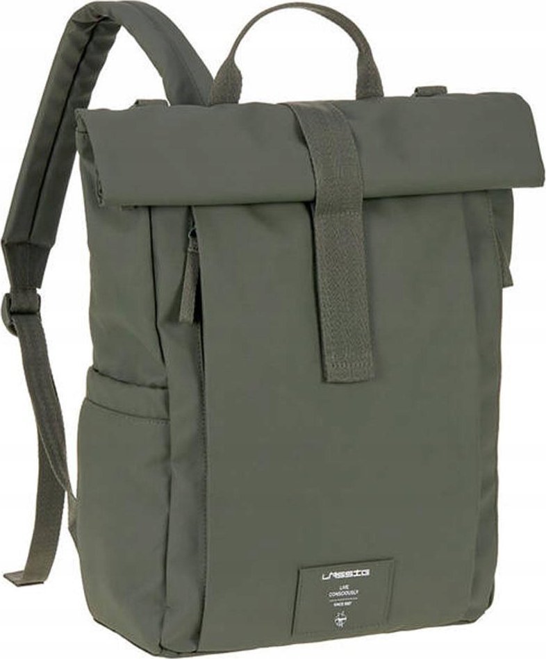 Lassig Green Label Rolltop Up Backpack Olive zielony 1