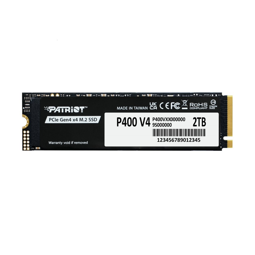 Dysk SSD Patriot P400 V4 2TB M.2 2280 PCI-E x4 Gen4 NVMe (P400VP2TBM28H) 1