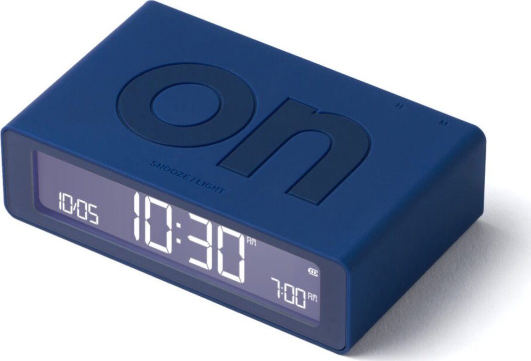 Lexon Flip Mini Double Sided Alarm Clock Blue/duck blue 1