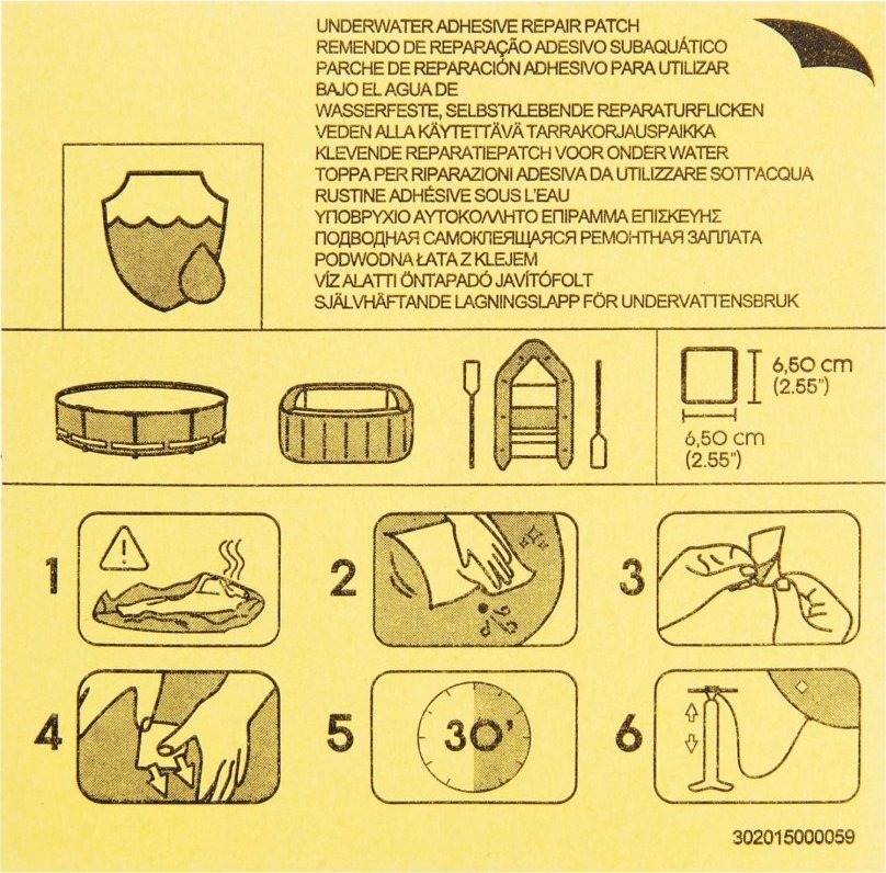 Łatki naprawcze do basenu 10 szt. BESTWAY 62091 Kik sp. z o.o. sp. k. 1