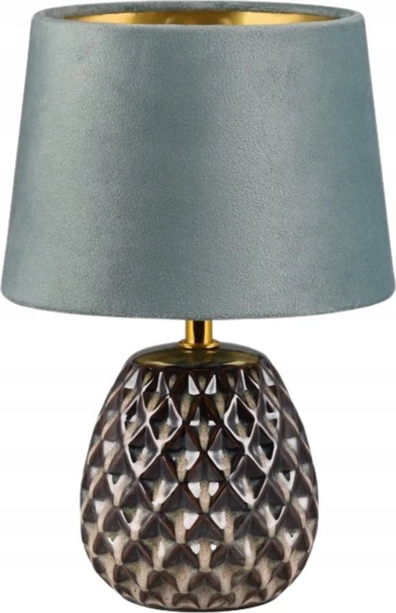 Table lamp REALITY Ariana, 1 x E14, max 60W, green/brown, o24 x 26 cm 1