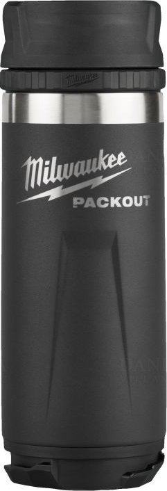 MILWAUKEE PACKOUT THERMAL BOTTLE 532ml BLACK WITH LID 1