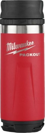 MILWAUKEE PACKOUT THERMAL BOTTLE 532ml RED WITH LID 1