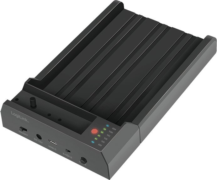 LogiLink USB 3.2 Gen 2 Quickport, 2-Bay, for 2,5/3,5 SATA HDD/SSD & M.2 NVMe 1