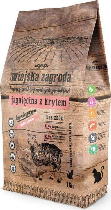 Wiejska Zagroda Jagnięcina z krylem 1.6kg 1