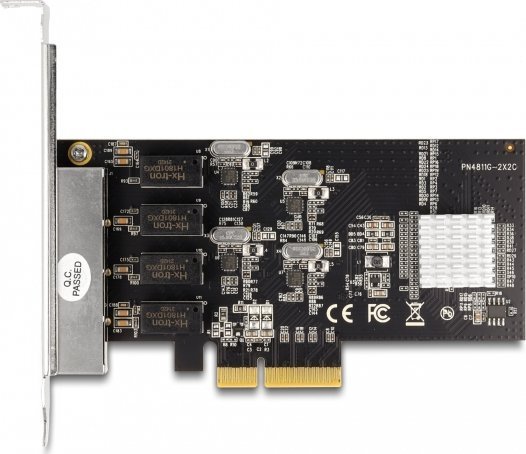 DeLOCK PCIe x4 to 4 x RJ45 Gbit, LAN adapter (Realtek RTL8111H) 1