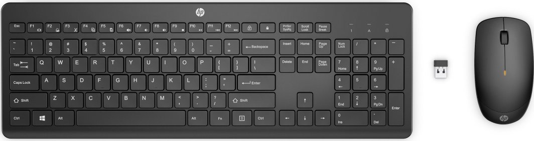 HP 235 Wireless Mouse Keyboard Combo - Black - US/RUS 1